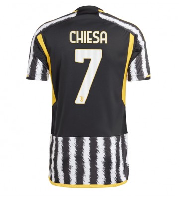 Juventus Federico Chiesa #7 Hjemmebanetrøje 2023-24 Kort ærmer
